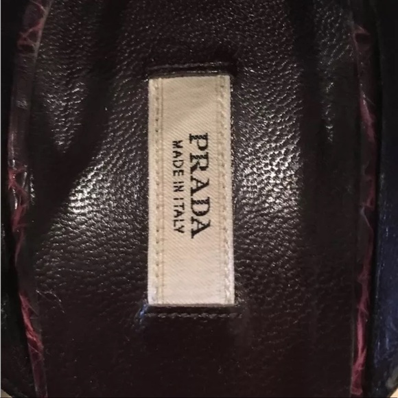 PRADA Genuine Crocodile Alligator Heel Rare ITALY - Picture 2 of 12